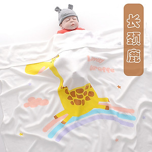 Chăn mền đũi cho bé từ sơ sinh đến tiểu học chất liệu sợi tre thiên nhiên và sợi Cotton, loại siêu mềm mịn, KT: 110x110cm, Bamboo Home - hàng chính hãng BBH01