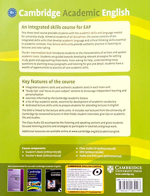 Cambridge Academic English B1+ Intermediate Student's Book: An Integrated Skills Course for EAP
