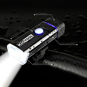 Đèn xe đạp Kiotool thế hệ mới nhiều chế độ sáng chống nước