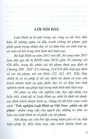 Trắc Nghiệm Luật Hình Sự Việt Nam - Phần Các Tội Phạm (Sách tham khảo; Tái bản có sửa chữa, bổ sung)