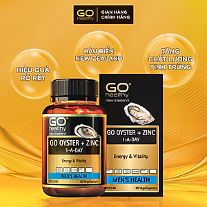 GO OYSTER + ZINC 1-A-DAY 60 VIÊN - Tinh chất hàu nhập khẩu chính hãng GO Healthy New Zealand