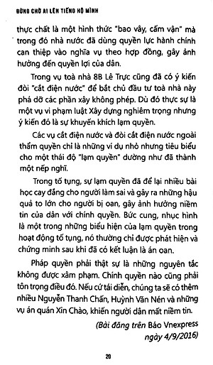 Sách Đừng Chờ Ai Lên Tiếng Hộ Mình