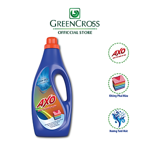 Combo 2-8 Chai Nước tẩy quần áo màu AXO đánh bay vết bẩn chai 1,8 Lít lưu hương thơm mát