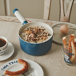 Nồi Rolling Pop IH LocknLock LOP1161IH - Kèm nắp - Có 1 tay cầm - Đường kính 16cm - Màu xanh