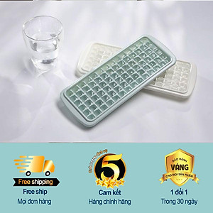 Khay làm đá có kèm hộp đựng và nắp khử mùi, tủ lạnh đủ loại viên tròn kari inochi