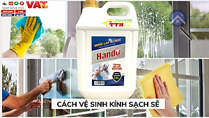 Nước lau kính siêu sạch an toàn Hando 5L hương bạc hà