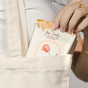 Khăn ướt phụ khoa Ecowipes vệ sinh cô bé cho phụ nữ hương Daisy kháng khuẩn khử mùi siêu tiện lợi