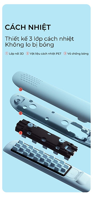 Máy Dập Phồng Chân Tóc BUMAS H8 - Máy Dập Lưỡi Vuông Bấm Phồng Chân Tóc - Phủ Protein Thực Vật - Hạn Chế Hư Tổn Nhiệt - Hàng Chính Hãng