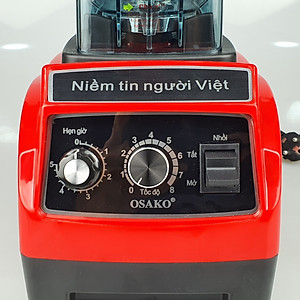 Máy xay sinh tố công nghiệp công suất lớn, cối nhựa 2 Lít, màu ngẫu nhiên- hàng chính hãng