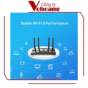 Router Wifi 6 băng tần 2,4/5Ghz TP-Link Archer AX10 - Hàng Chính Hãng