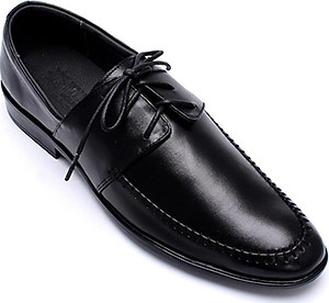 Giày Tây Nam Da Bò Huy Hoàng HT7109 - Đen