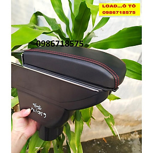 Bệ Tỳ Tay Xe Vinfast Fadil 2022-2019 Mẫu Đen Chỉ Đỏ Cao Cấp