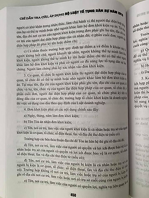 Chỉ Dẫn Tra Cứu, Áp Dụng Bộ Luật Tố Tụng Dân Sự Năm 2015 (Tái bản lần thứ nhất có sửa đổi, bổ sung) - Bản in năm 2022