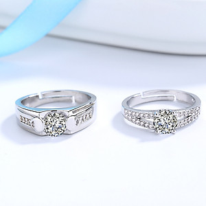 Nhẫn đôi nhẫn cặp thời trang hàn mẫu mới hot trend cực xinh NC18