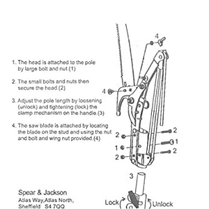 Cưa cắt cành trên cao Châu Âu S&J 4930FZ/09