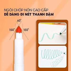 Hộp 20 Bút Lông Màu Pastel Rửa Được Washable Fiber Pen - Colokit SWM-C008