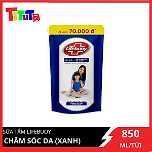 Sữa Tắm Lifebuoy Sạch Khuẩn Chăm Sóc Da Ngăn Ngừa Vi Khuẩn Lây Lan Với Ion Bạc+ Hỗ Trợ Cùng Đề Kháng Da Tự Nhiên Túi 800G