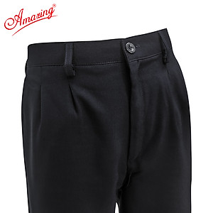 Quần xanh học sinh lưng thun, dây kéo trước, xếp mỗi bên 2 ly, dáng Baggy, size từ 15-110kg, Amazing