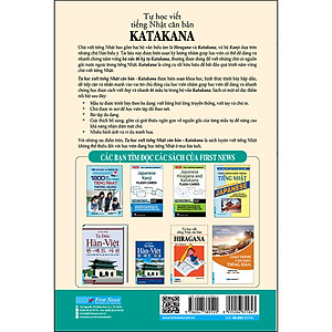 Sách Tự Học Viết Tiếng Nhật Căn Bản Katakana