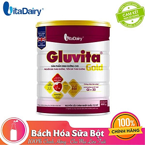 Sữa bột Gluvita Gold – Dinh dưỡng dành cho người bệnh ĐÁI THÁO ĐƯỜNG 900G