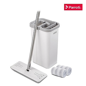 Bộ cây lau nhà tự vắt thông minh, chổi lau nhà 360 độ, lau sạch khô nhanh - Parroti Pro PR01