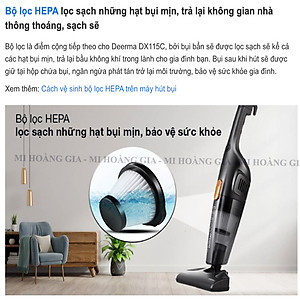 Máy hút bụi  Deerma DX115C  ( Hàng nhập khẩu )