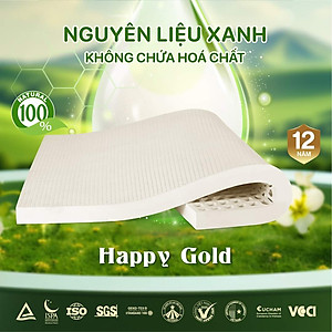 Nệm cao su thiên nhiên Kim Cương Happy Gold