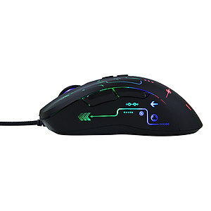 Chuột Chơi Game Có Dây Fuhlen G90s 2000DPI RGB 7 Phím - Hàng Chính Hãng