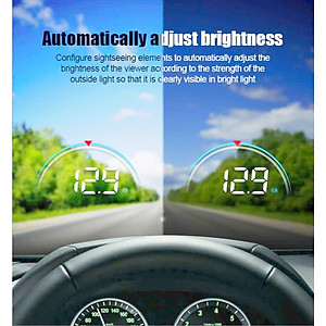 Thiết Bị Hiển Thị Tốc Độ Kính Lái Xe Hơi HUD OBD2 M8S 3.5 Inch Hiển Thị Rõ Nét Tự Lắp Đặt Đơn Giản Tại Nhà