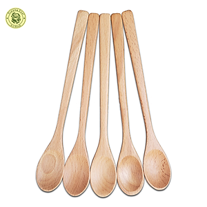 Muỗng Gỗ Beech Búp Sen Lớn Dài 20 Cm - Đồ Gỗ Nhà Bếp Thương Hiệu Trường Sơn 