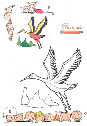 Sách Tô Màu - Mẫu Giáo - Các Loài Chim