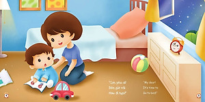 Sách Bộ Kỹ Năng Trong Sinh Hoạt II - Con Sẽ Ngủ Đúng Giờ - I Will Sleep On Time (Song Ngữ Việt - Anh)