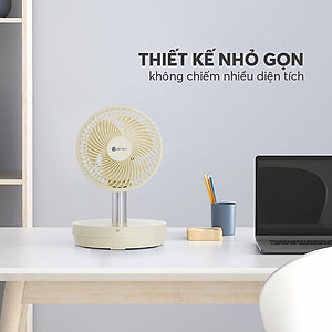 Quạt sạc tuần hoàn không khí Elmich CFE-8786, dung lượng pin lớn, hoạt động liên tục tới 10h, tạo nên luồng gió mạnh,  di chuyển linh hoạt 90° theo chiều ngang tạo luồng gió đa chiều, làm mát nhanh, dễ chịu - Hàng chính hãng