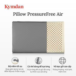 Gối cao su thiên nhiên Kymdan Pillow PressureFree Air 60 x 38 x 8 cm