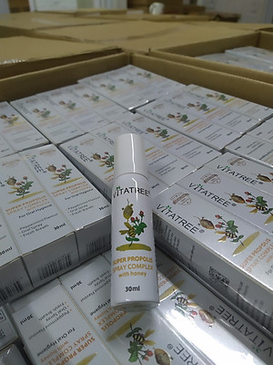 Vitatree Keo Ong Super Propolis Spray Complex Giúp Tăng Cường Hệ Miễn Dịch Chống Vi Khuẩn, Viêm Họng - Nướu Và Giảm Ho, Cảm Lạnh, Nhanh Lanh Vết Thương - QuaTangMe Extaste