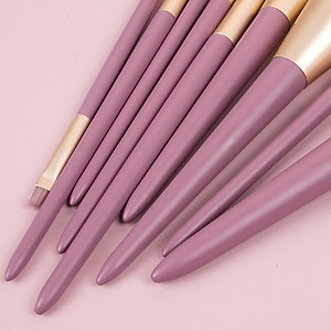 Bộ Cọ Trang Điểm 9 Cây AW01 Cao  + Hộp  đựng Cọ Da