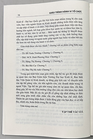 Sách - Giáo Trình Hành Vi Tổ Chức
