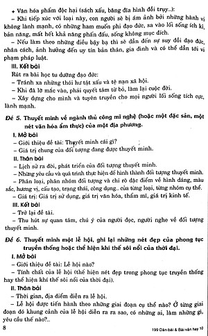 Sách 199 Dàn Bài Và Bài Văn Hay Lớp 10 (Tái Bản)