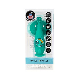 Bàn chải tập đánh răng và mát xa nướu silicon 360 cho bé Marcus & Marcus, từ 12 tháng