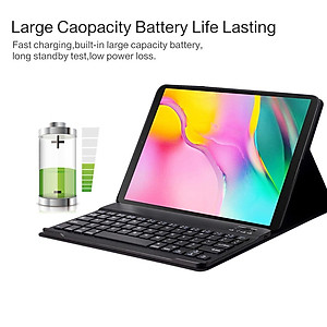 PU Leather Case for Samsung Galaxy Tab A7 10.4'' 2020 with Detachable Bluetooth Keyboard - 3-in-1 functionality keyboard case