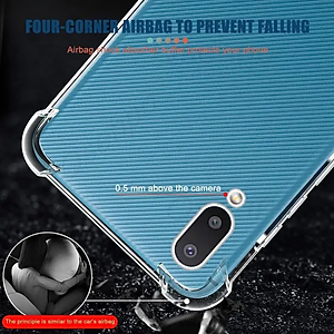 Ốp lưngdành cho Samsung Galaxy A02, A02s, A03, A03s, A03 Core, A04, A04E, dẻo trong chống sốc 4 góc cao cấp - Hàng chính hãng