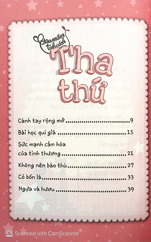 Sách Gieo Mầm Tính Cách - Tha Thứ ( Tái Bản )