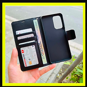 Bao da dạng ví Dành cho SamSung Galaxy A04, A04s, A14 5G hiệu Han man có quai cài, ngăn chứa thẻ - Hàng Chính hãng