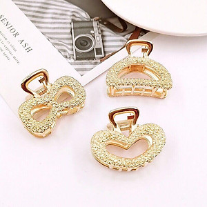 Set 5 Kẹp Tóc Vàng Đính Đá Siêu Xinh, Kẹp Tóc Hàn Quốc Mẩu Mới Hot Trend 2020