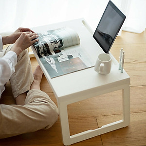 Bàn Xếp Xiaomi Youpin Jiezhi Bằng PP Nhẹ Với Ngăn Để Máy Tính Bảng & Lỗ Sạc Thiết Bị