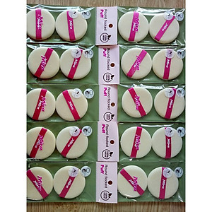 Bông phấn khô quai hồng Mira bịch 2 bông tặng kèm móc khóa