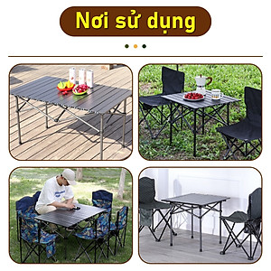 Bàn cắm trại gấp màu đen model TSD,có nhiều Size:53,95,120cm,đa năng,dễ mang theo, dã ngoại,có thể gập lại