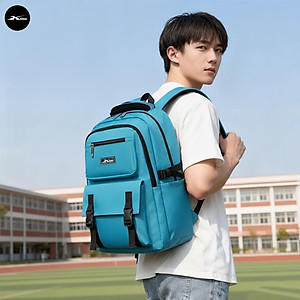 Balo Đi Học Xbags Sea Blue XB 3201 - Balo Học Sinh Cấp 2 Cấp 3 Siêu Nhẹ, Chống Thấm Nước, Thiết Kế Thời Trang Đựng Laptop 14-15 Inch