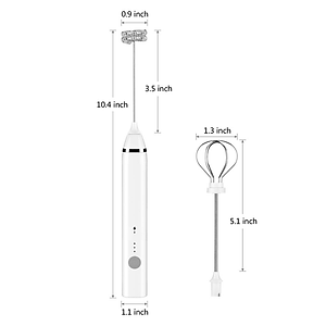 Máy tạo bọt cafe, sữa, đánh trứng mini cầm tay MFB1501D kích thước nhỏ gọn, tiện dụng - Hàng Nhập Khẩu