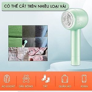 Máy cắt lông xù quần áo không dây Kemei KM-2720 thiết kế 6 lưỡi cắt thông dụng cắt lông xù nhiều loại vải - Chính hãng